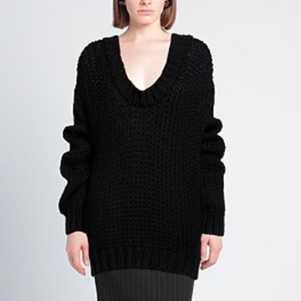 NWT RED Valentino Black Knit Sweater dress size S new